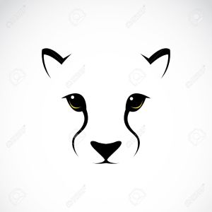 25866118-Vecteur-d-image-d-un-visage-de-gu-pard-sur-fond-blanc-Banque-d'images