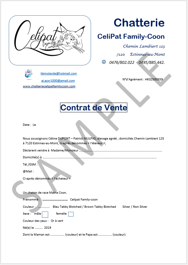 contract compagnie page1